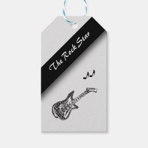 Electric Guitar The Rock Star Personalised Gift Tags