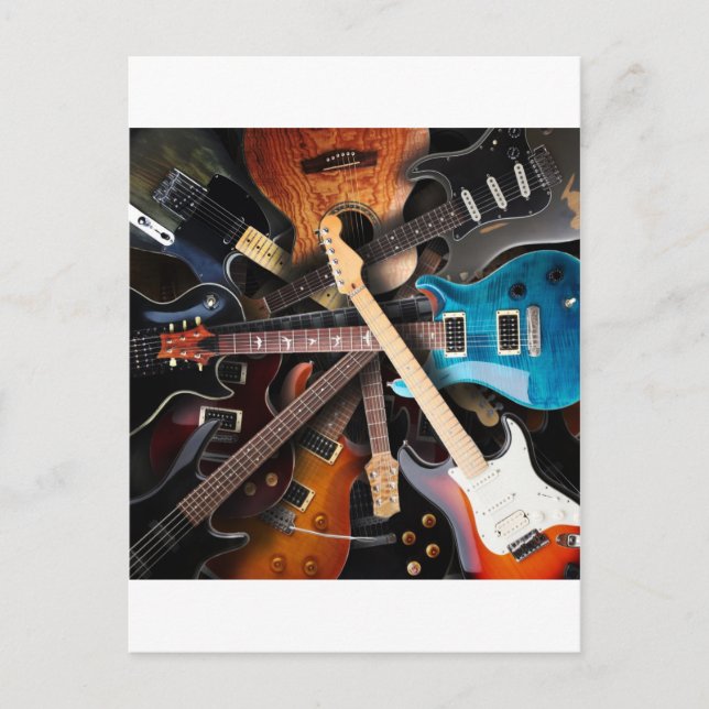 Electric Guitars Concept Postcard (Front)