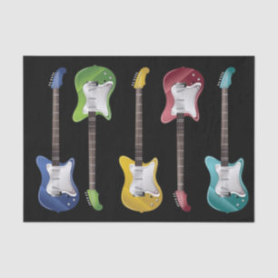 Electric Guitars for Rock Music Tissue Paper