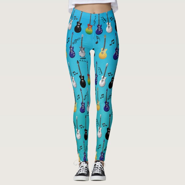 Electric Guitars Leggings (Front)