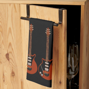 Electric Guitars on Black Towel