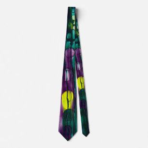 Electric Harmony -handmade artwork Tie