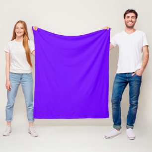 Electric Indigo Colour Fleece Blanket