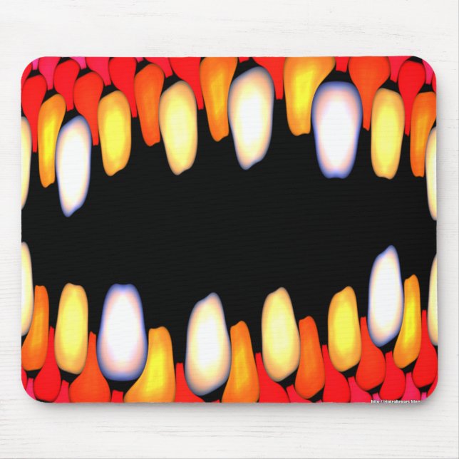 Electric Jaws Mouse Mat (Front)