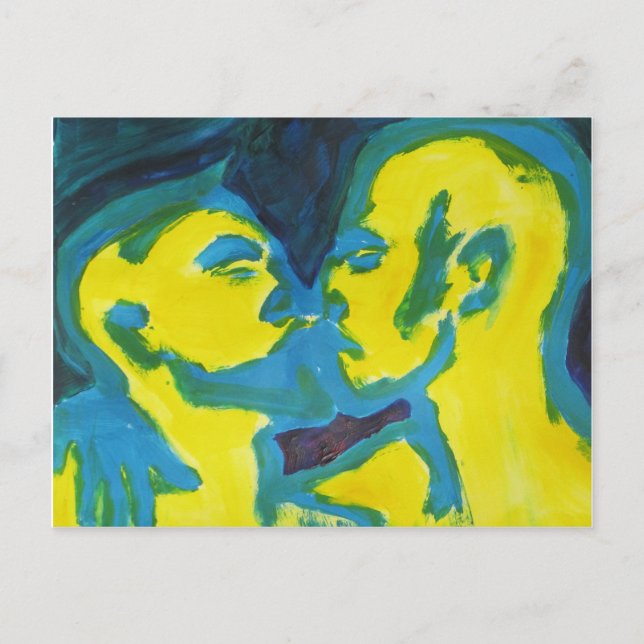 Electric Kissing Postcard (Front)