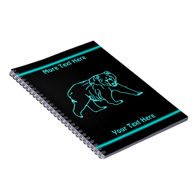 Electric Kodiak Bear Notebook (Right Side)