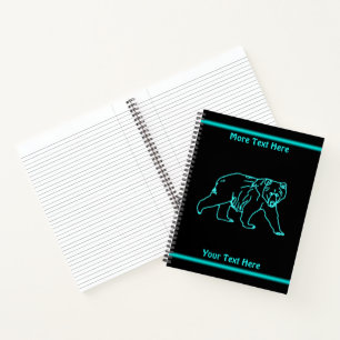 Electric Kodiak Bear Notebook