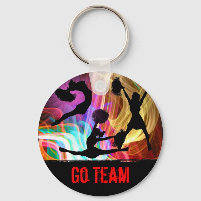Electric Laser Show Cheerleaders Key Ring (Front)