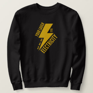 Electric Laugh Lightning Bolt Art Sweatshirt