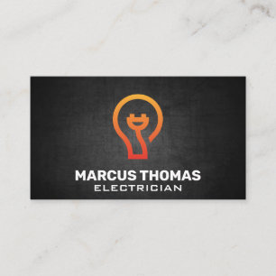 Electric Light Bulb Icon Appointment Card