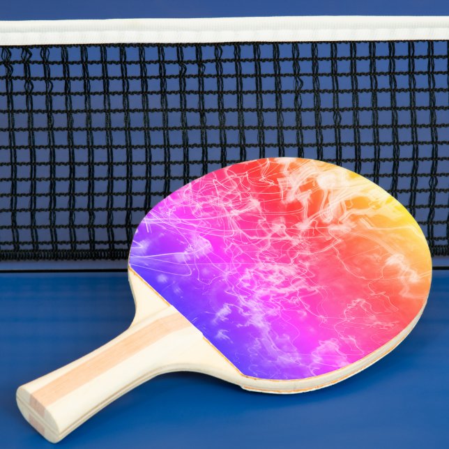 Electric Light Lines Gradient Abstract. Ping Pong Paddle (Insitu)