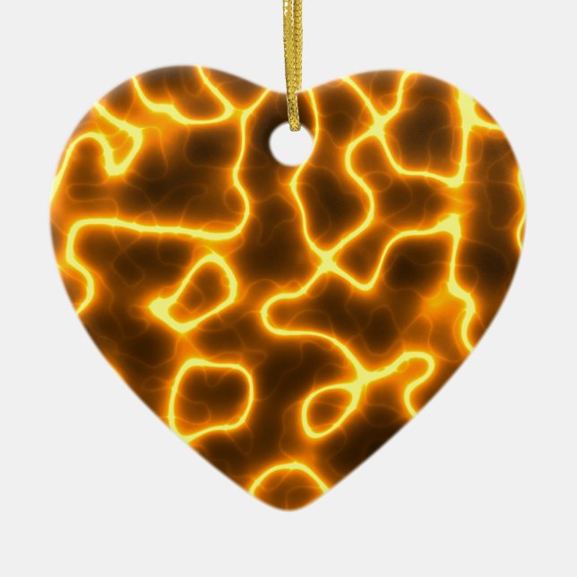 Electric lightning ceramic tree decoration (Front)