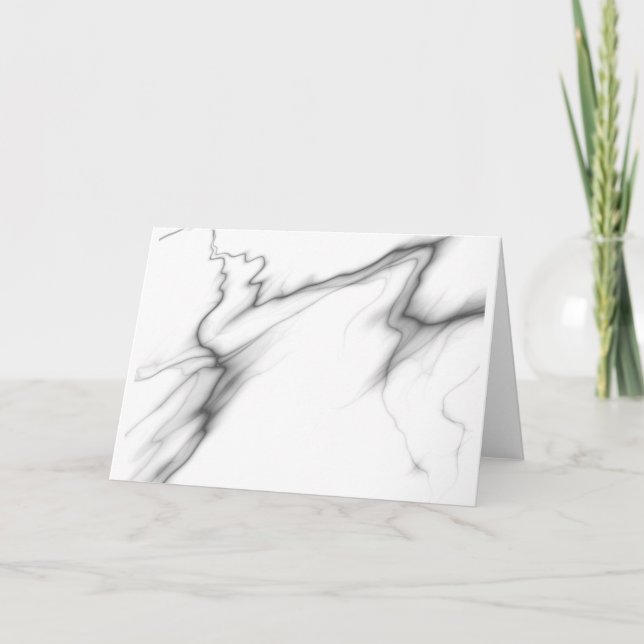 ELECTRIC LIGHTNING WHITE GREY HOLIDAY CARD (Front)