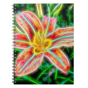 Electric Lily Spiral Notebook