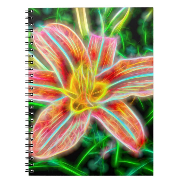 Electric Lily Spiral Notebook (Front)