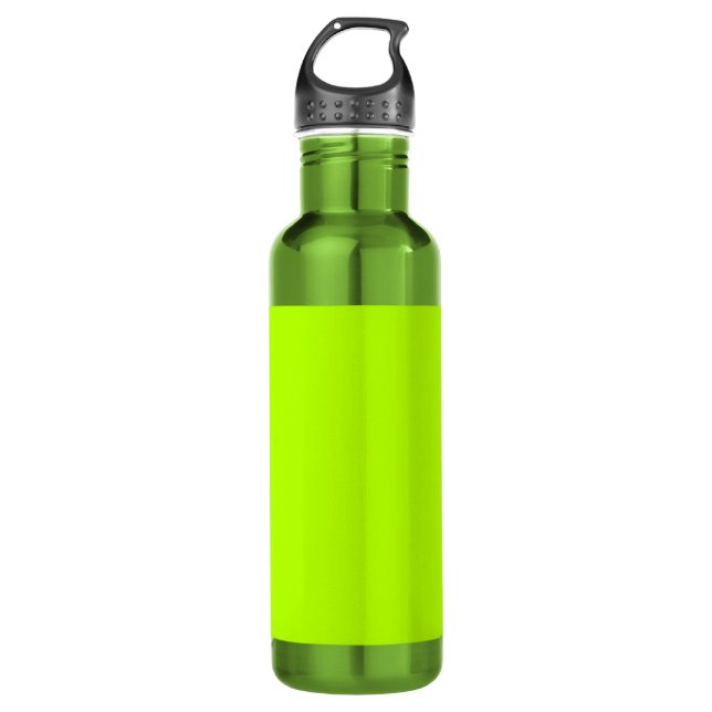 Electric Lime Green Accent Colour Decor Customise 710 Ml Water Bottle (Front)