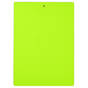 Electric Lime Green Accent Colour Decor Customise Clipboard