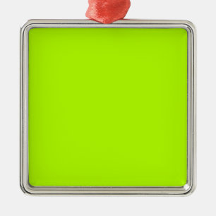 Electric Lime Green Accent Colour Decor Customise Metal Tree Decoration