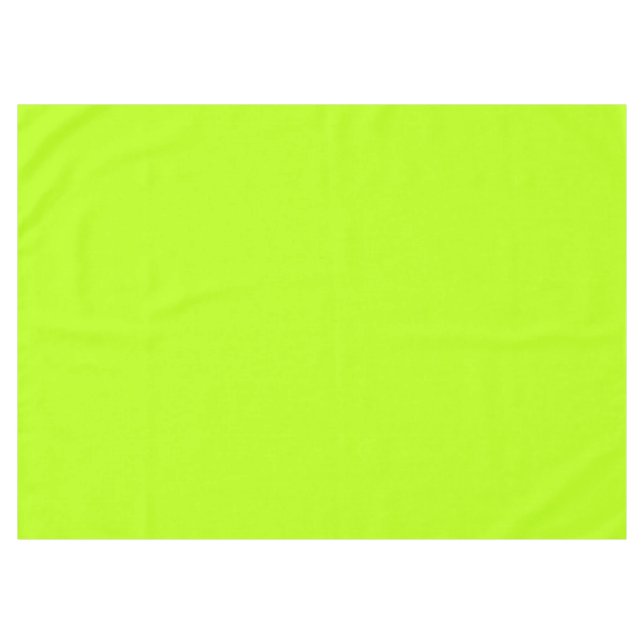 Electric Lime Green Accent Ready to Customise Tablecloth (Front (Horizontal))