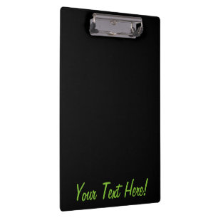 Electric Lime Green Colour Ready to Customise Clipboard