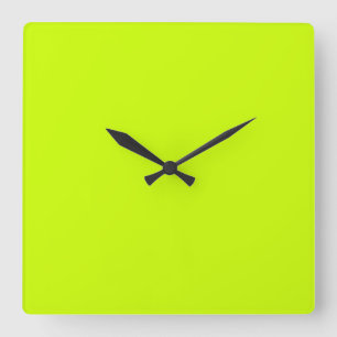 Electric Lime Green Wall Clock