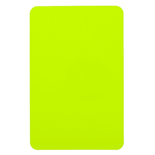 Electric Lime High Quality Colour Coordinated Magnet (Vertical)
