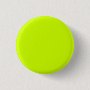 Electric Lime Solid Colour 3 Cm Round Badge