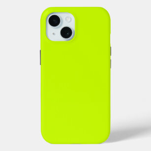 Electric Lime Solid Colour iPhone 15 Case