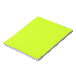 Electric Lime Solid colour Notepad