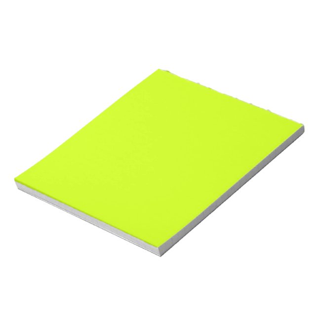 Electric Lime Solid colour  Notepad (Rotated)