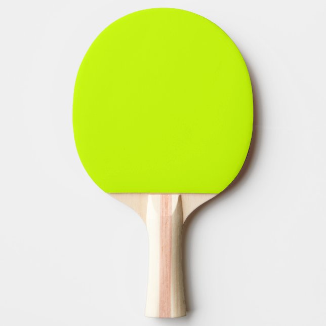 Electric Lime Solid colour  Ping Pong Paddle (Front)
