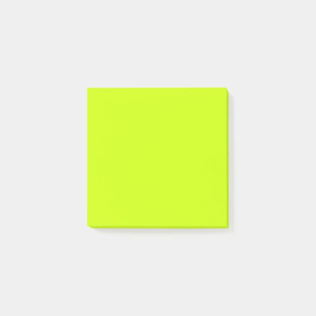 Electric Lime Solid colour  Post-it Notes (Front)
