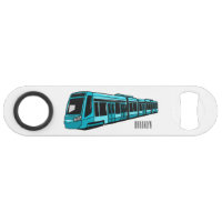 Electric locomotive cartoon illustration