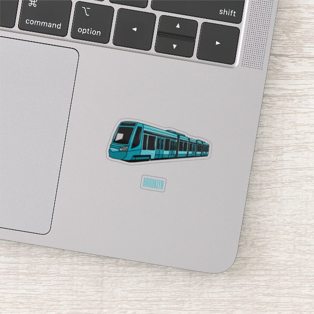 Electric locomotive cartoon illustration (Detail)