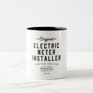 Electric Metre Installer Two-Tone Coffee Mug