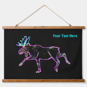 Electric Moose Hanging Tapestry