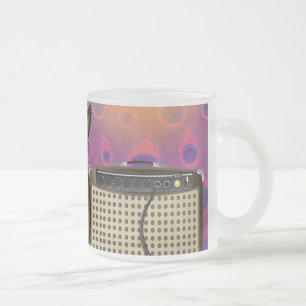 Electric n' Amp Classic Frosted Glass Coffee Mug
