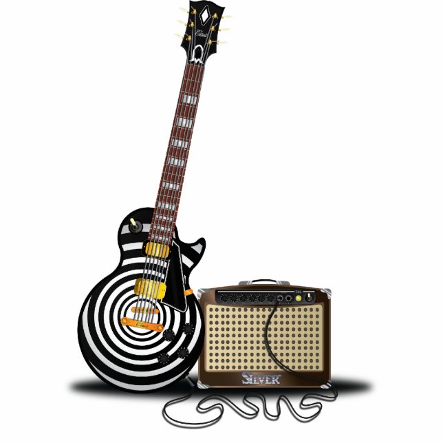 Electric n' Amp Classic Standing Photo Sculpture (Front)