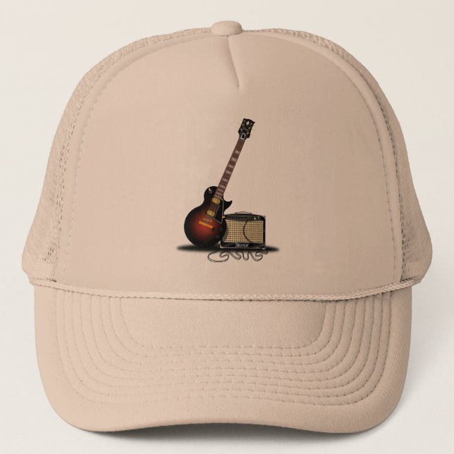Electric n' Amp Classic Sunburst Trucker Hat (Front)