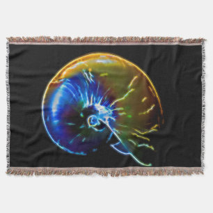 Electric Nautilus Throw Blanket