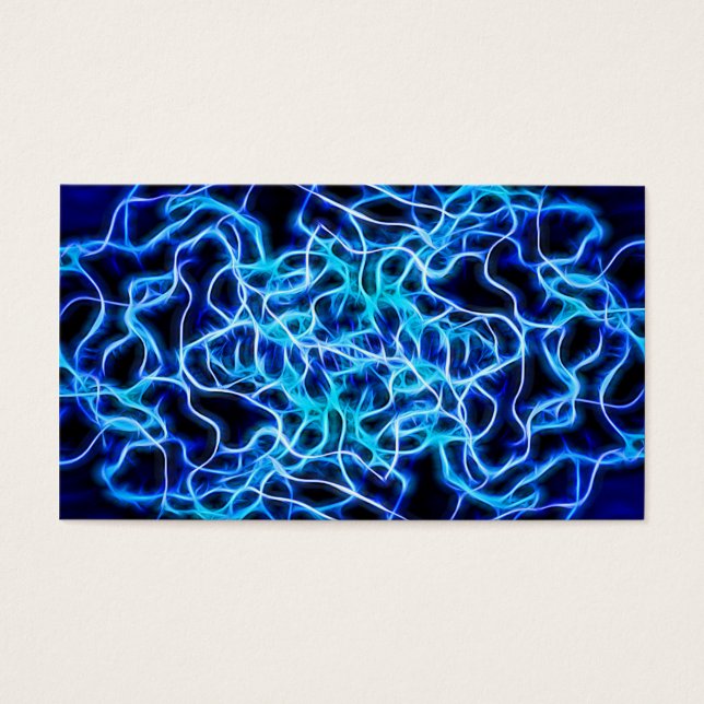 Electric Neon Blue Tesla Coil Lightning (Front)