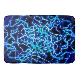 Electric Neon Blue Tesla Coil Lightning Bath Mat