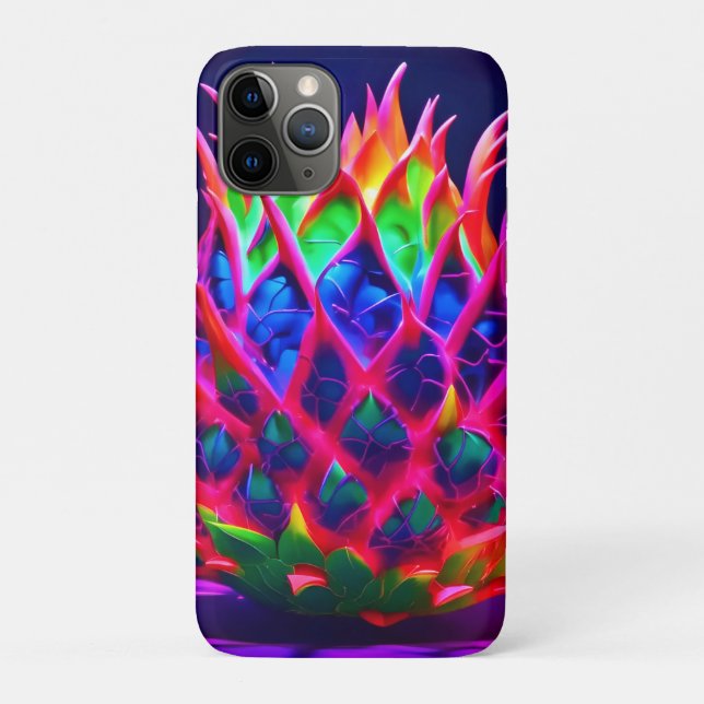 Electric Neon Dragon Fruit Case-Mate iPhone Case (Back)