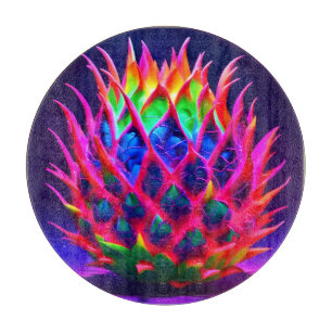 Electric Neon Dragon Fruit Cutting Board