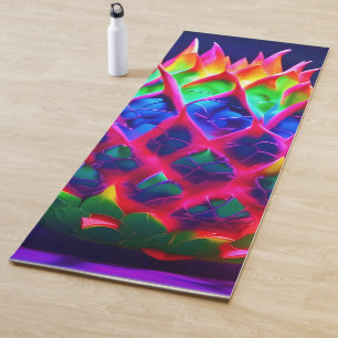 Electric Neon Dragon Fruit Yoga Mat