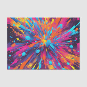Electric Neon Explosion Tissue Paper