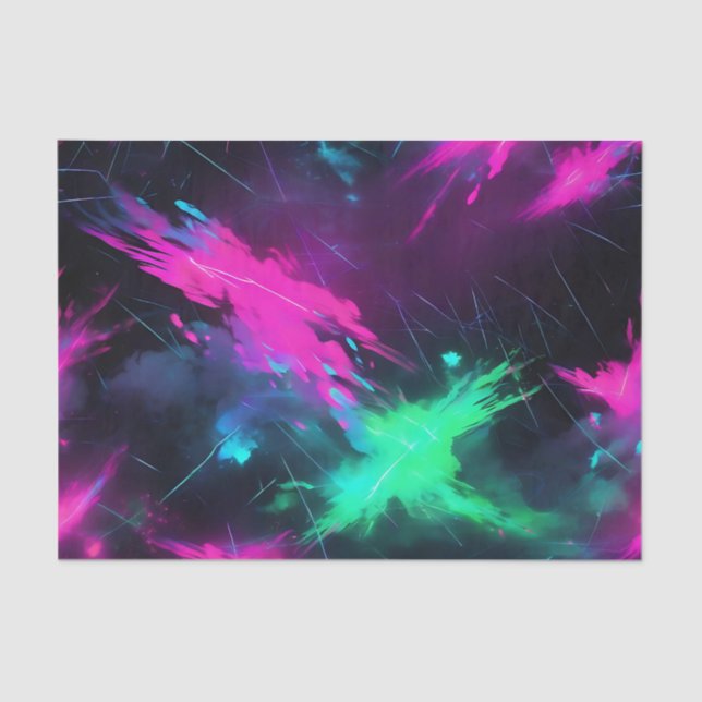 Electric Neon Glow Tissue Paper (Front)