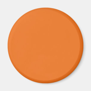 Electric Orange Solid Color Magnet