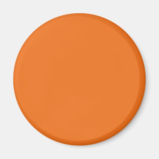 Electric Orange Solid Color Magnet (Front)