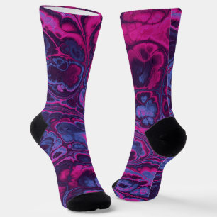 Electric Orchid Marble Dream Socks